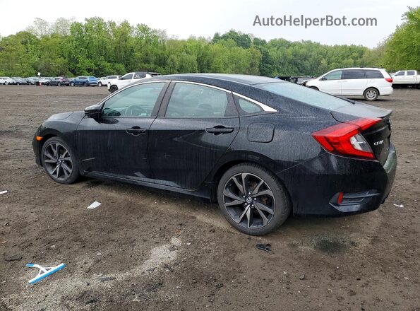 2HGFC2F84KH518414 2019 HONDA CIVIC Black Tył lewy