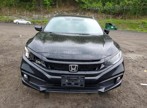 2HGFC2F84KH518414 2019 HONDA CIVIC Black Widok z przodu