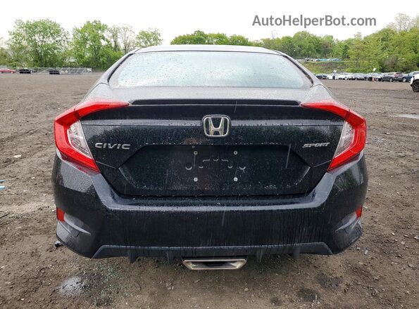 2HGFC2F84KH518414 2019 HONDA CIVIC Black Widok z tyłu