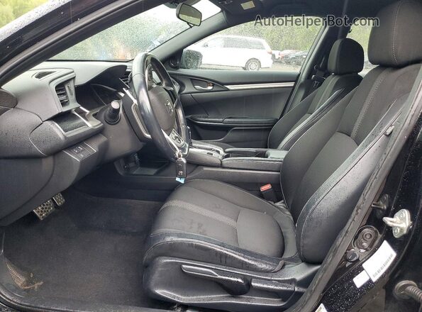 2HGFC2F84KH518414 2019 HONDA CIVIC Black Widok wnętrza z przodu