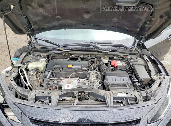 2HGFC2F84KH518414 2019 HONDA CIVIC Black Widok wnętrza z tyłu
