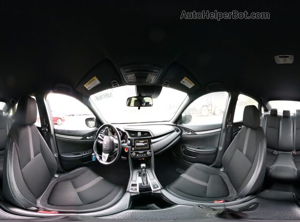 2HGFC2F84KH518414 2019 HONDA CIVIC Black Widok naklejki z numerem VIN