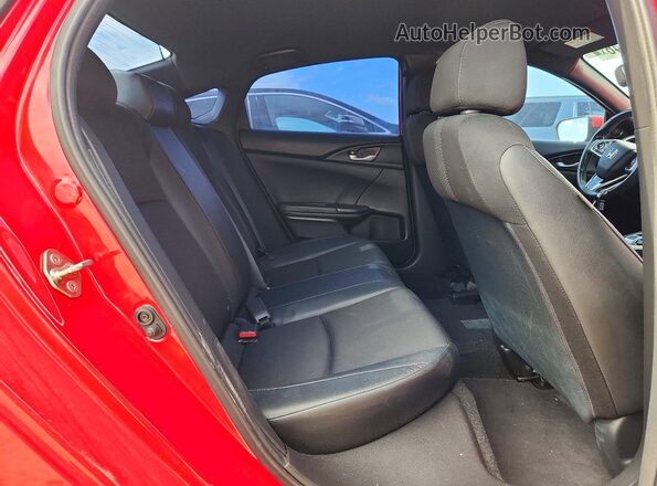2HGFC2F84KH527145 2019 HONDA CIVIC Red Rear seats view
