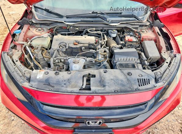 2HGFC2F84KH527145 2019 HONDA CIVIC Red Rear interior view