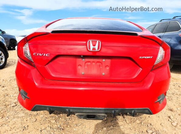 2HGFC2F84KH527145 2019 HONDA CIVIC Red Rear view