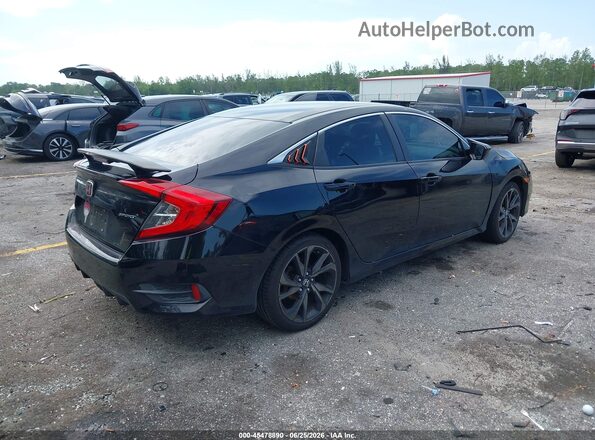 2HGFC2F84KH539179 2019 HONDA CIVIC Black Trasero derecho