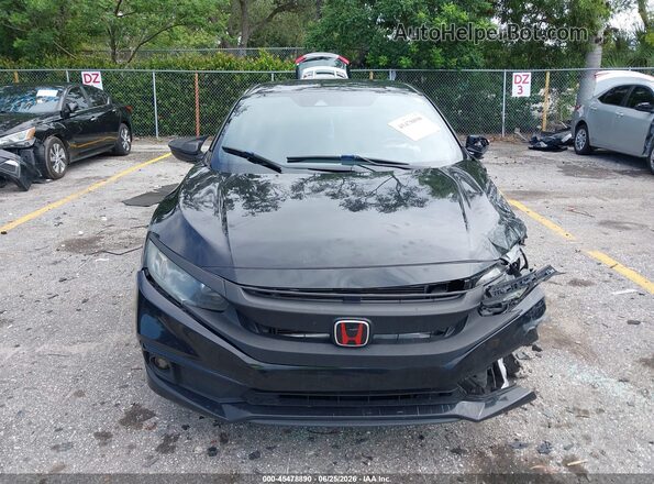 2HGFC2F84KH539179 2019 HONDA CIVIC Black Vista del cuadro de instrumentos