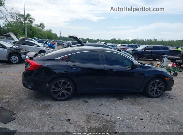 2HGFC2F84KH539179 2019 HONDA CIVIC Black Vista interior trasera