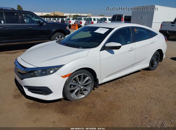 2HGFC2F84KH544429 2019 HONDA CIVIC White Առջևի ձախ երեք քառորդ տեսարան