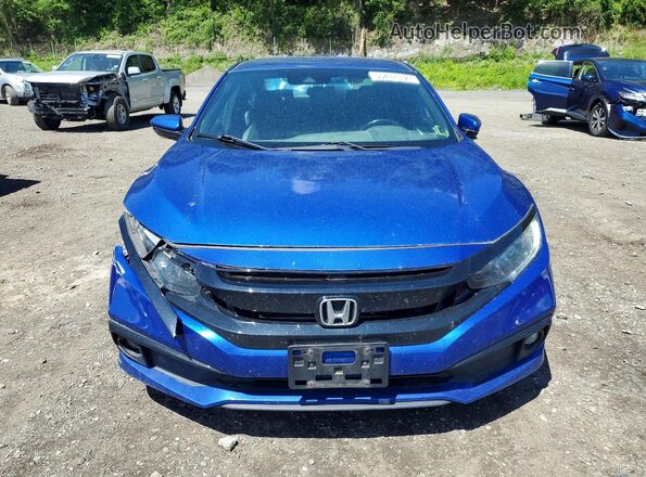 2HGFC2F84KH553079 2019 HONDA CIVIC Blue წინა ხედი