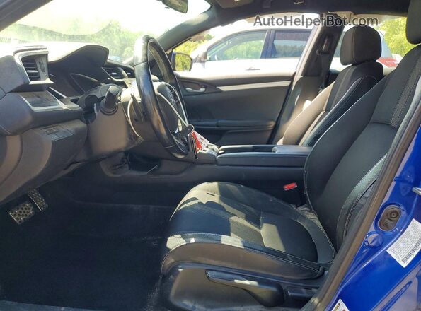 2HGFC2F84KH553079 2019 HONDA CIVIC Blue წინა სალონის ხედი