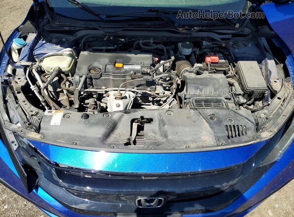 2HGFC2F84KH553079 2019 HONDA CIVIC Blue უკანა სალონის ხედი