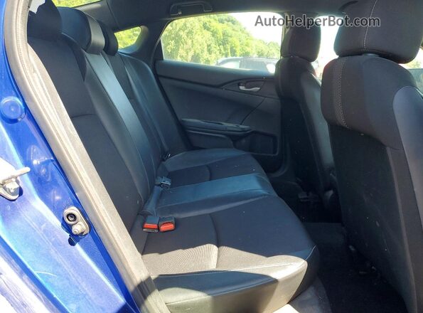 2HGFC2F84KH553079 2019 HONDA CIVIC Blue უკანა სავარძლების ხედი