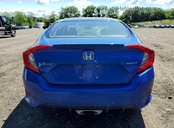 2HGFC2F84KH553079 2019 HONDA CIVIC Blue უკანა ხედი