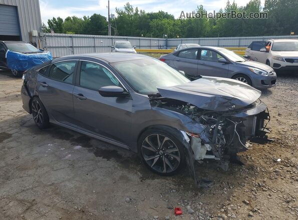 2HGFC2F84KH592089 2019 HONDA CIVIC Gray 