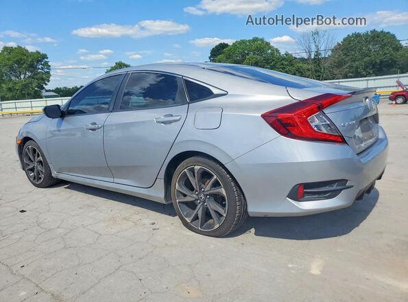 2HGFC2F84KH598586 2019 HONDA CIVIC Silver Rear left