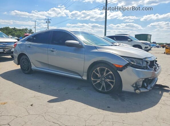 2HGFC2F84KH598586 2019 HONDA CIVIC Silver Front right