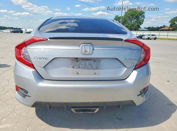 2HGFC2F84KH598586 2019 HONDA CIVIC Silver Rear view
