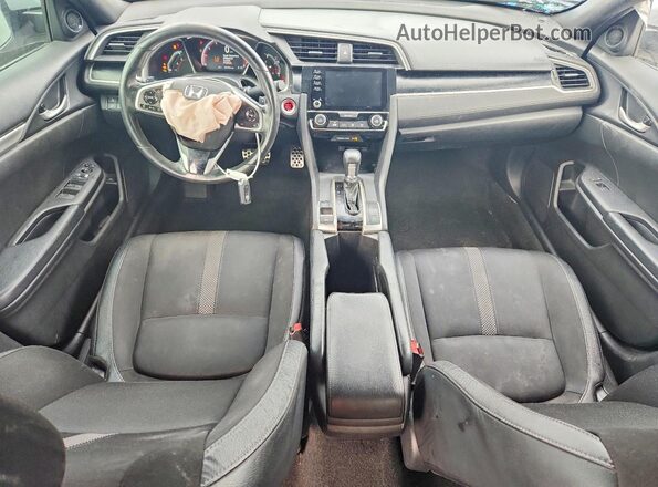2HGFC2F84KH600448 2019 HONDA CIVIC Серебряный Вид панели приборов