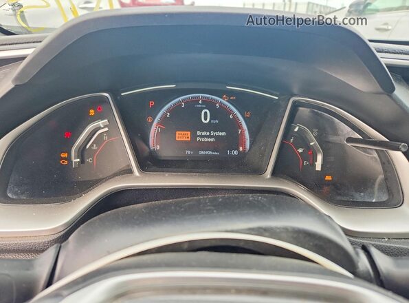 2HGFC2F84KH600448 2019 HONDA CIVIC Серебряный Вид щитка приборов