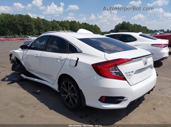 2HGFC2F84LH552631 2020 HONDA CIVIC White Rear left