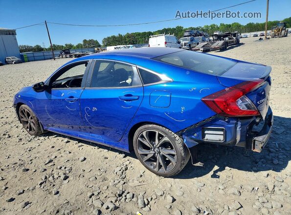 2HGFC2F84LH584544 2020 HONDA CIVIC Синий Задняя левая четверть