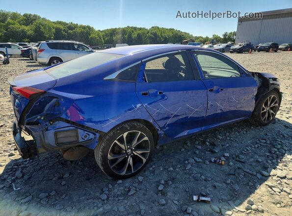 2HGFC2F84LH584544 2020 HONDA CIVIC Синий Задняя правая четверть