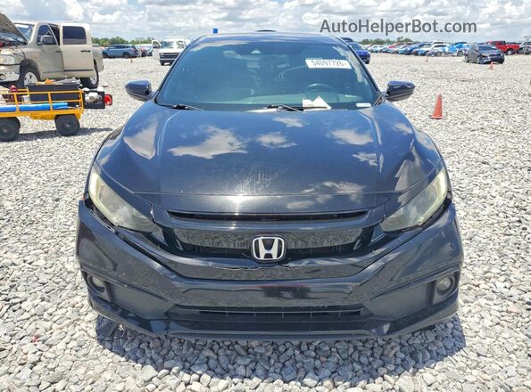 2HGFC2F84LH592191 2020 HONDA CIVIC Черный Вид спереди