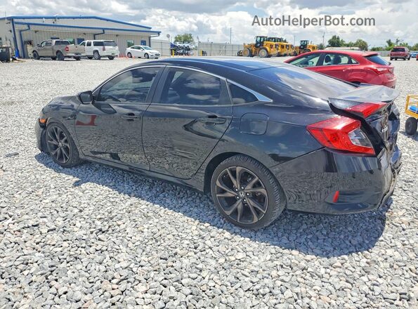 2HGFC2F84LH592191 2020 HONDA CIVIC Черный Задняя левая четверть