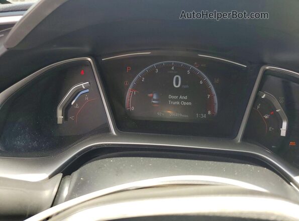 2HGFC2F84LH592191 2020 HONDA CIVIC Черный Вид щитка приборов