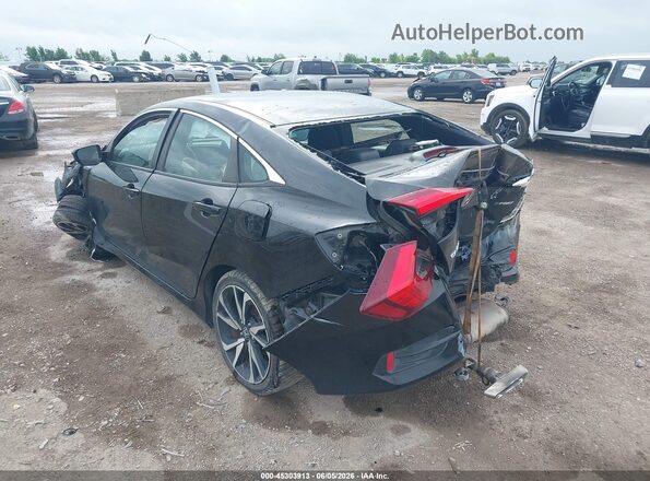 2HGFC2F84LH599772 2020 HONDA CIVIC Black უკანა მარცხენა