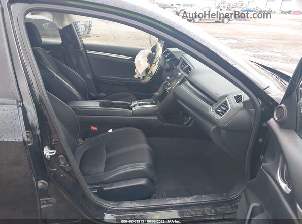 2HGFC2F84LH599772 2020 HONDA CIVIC Black წინა სალონის ხედი