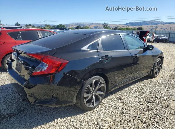 2HGFC2F84MH504998 2021 HONDA CIVIC Black Rear right