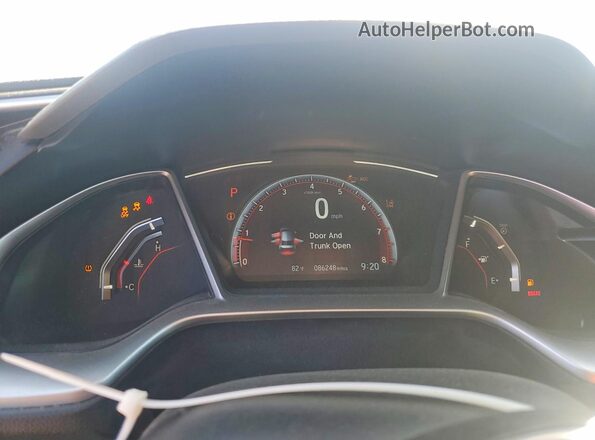 2HGFC2F84MH504998 2021 HONDA CIVIC Black Instrument cluster view