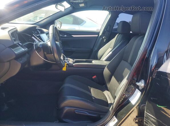 2HGFC2F84MH504998 2021 HONDA CIVIC Black Front interior view