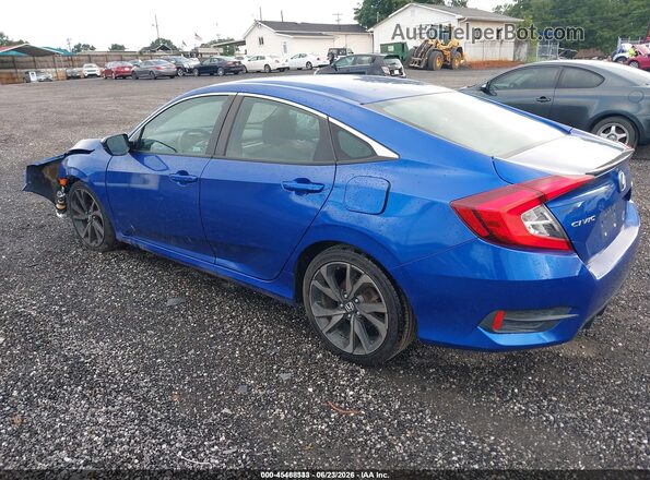 2HGFC2F84MH519078 2021 HONDA CIVIC Blue უკანა მარცხენა