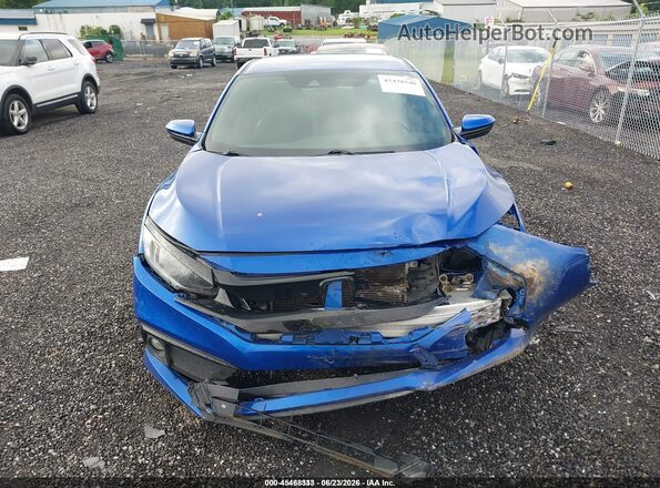 2HGFC2F84MH519078 2021 HONDA CIVIC Blue ხელსაწყოთა პანელის ხედი