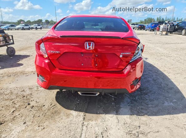 2HGFC2F84MH524376 2021 HONDA CIVIC Red Widok z tyłu