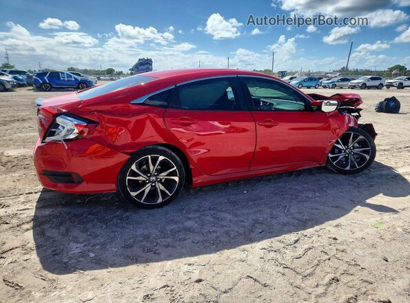 2HGFC2F84MH524376 2021 HONDA CIVIC Red Tył prawy