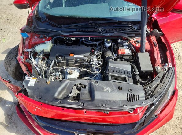 2HGFC2F84MH524376 2021 HONDA CIVIC Red Widok wnętrza z tyłu