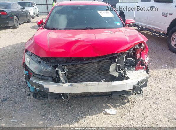 2HGFC2F84MH536737 2021 HONDA CIVIC Красный Вид задней части салона