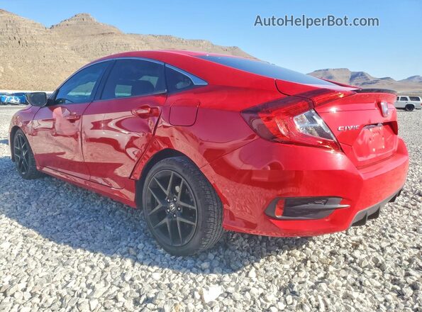 2HGFC2F85KH501413 2019 HONDA CIVIC Red Հետևի ձախ
