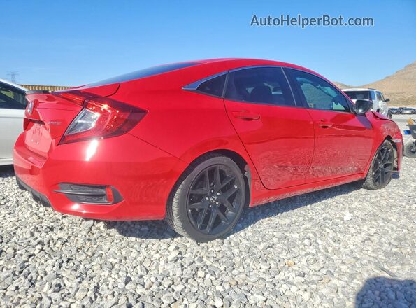 2HGFC2F85KH501413 2019 HONDA CIVIC Red Հետևի աջ