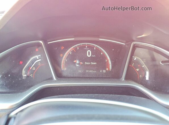 2HGFC2F85KH501413 2019 HONDA CIVIC Red Սարքավորումների վահանակի տեսք