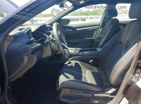 2HGFC2F85KH503128 2019 HONDA CIVIC Black წინა სალონის ხედი
