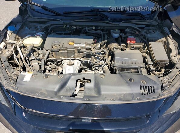 2HGFC2F85KH503128 2019 HONDA CIVIC Black უკანა სალონის ხედი