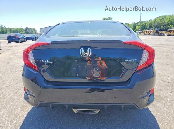 2HGFC2F85KH503128 2019 HONDA CIVIC Black უკანა ხედი