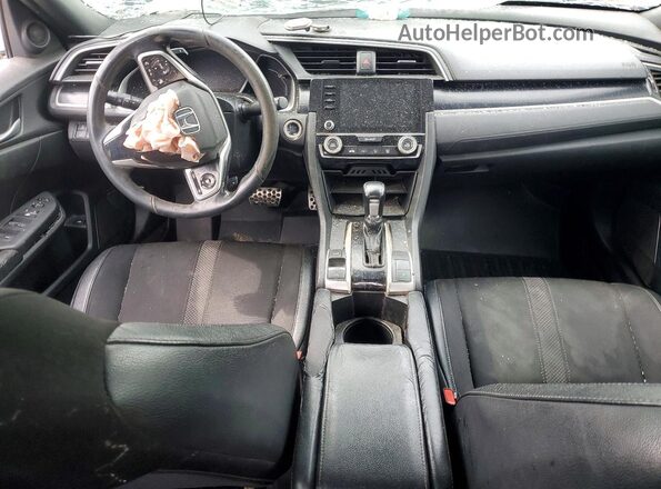 2HGFC2F85KH529602 2019 HONDA CIVIC Black წინა პანელის ხედი