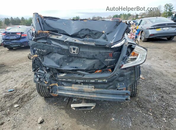 2HGFC2F85KH529602 2019 HONDA CIVIC Black უკანა ხედი