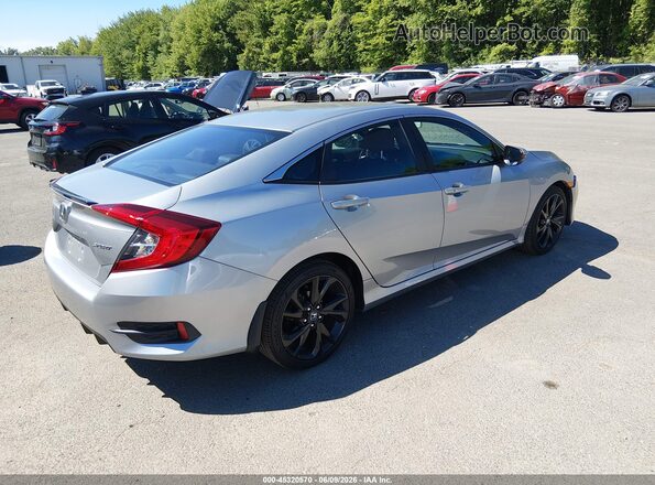 2HGFC2F85KH556041 2019 HONDA CIVIC Silver Հետևի աջ